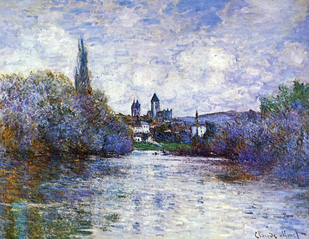 Claude Oscar Monet The Small Arm of the Seine at Vetheuil Art Print ...