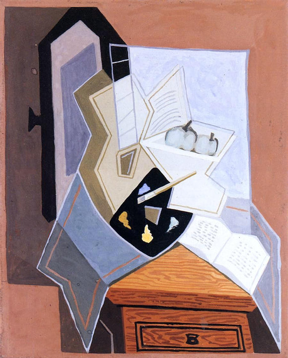  Juan Gris Still Life at the Open Window - Art Print