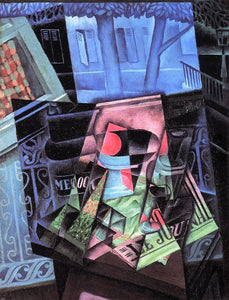  Juan Gris Still Life before an Open Window (also known as Place Ravignan) - Art Print