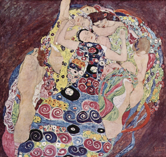  Gustav Klimt The Virgins (less brightly colored) - Art Print