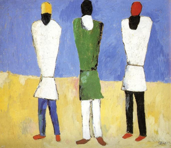  Kazimir Malevich Peasants - Art Print