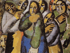  Kazimir Malevich Peasant Women in a Church - Art Print