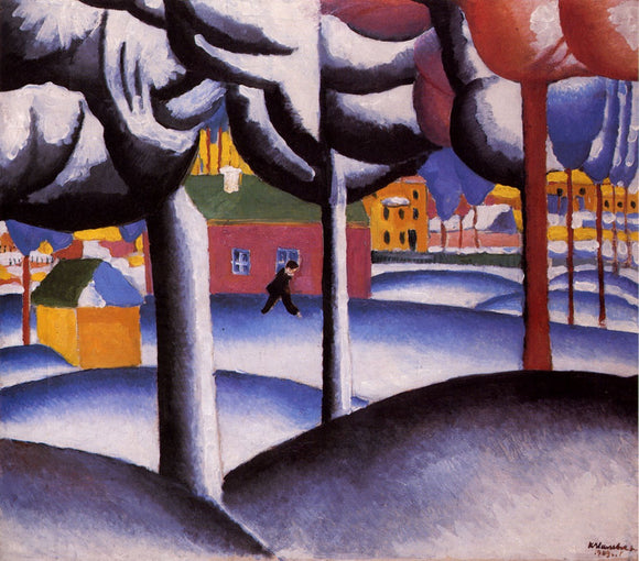  Kazimir Malevich Winter Landscape - Art Print