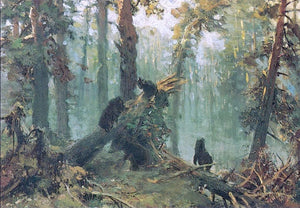  Ivan Ivanovich Shishkin Morning in Piny Wood (study) - Art Print