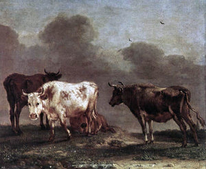  Paulus Potter Cows in a Meadow - Art Print