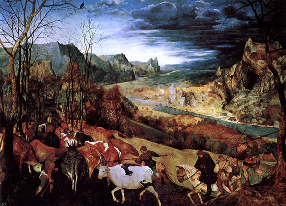  The Elder Pieter Bruegel The Return of the Herd - Art Print