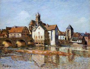  Alfred Sisley The Moret Bridge - Art Print