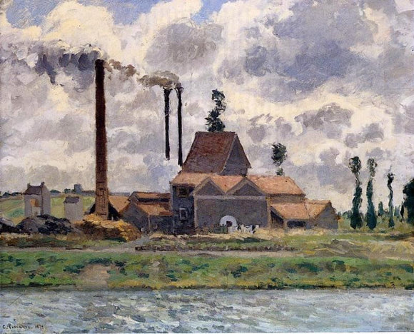  Camille Pissarro The Factory - Art Print