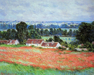  Claude Oscar Monet Poppy Field at Giverny - Art Print