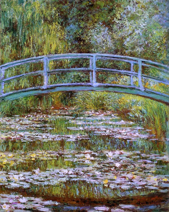  Claude Oscar Monet A Water-Lily Pond (also known as Japanese Bridge) - Art Print