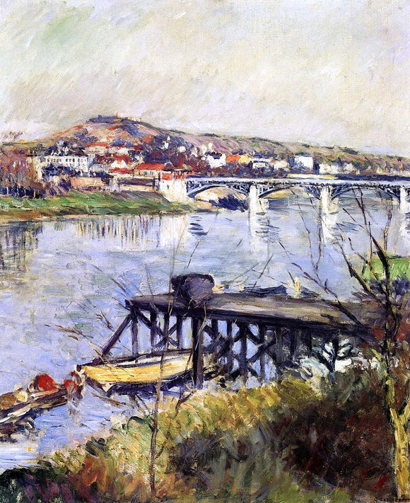  Gustave Caillebotte The Argenteuil Bridge - Art Print