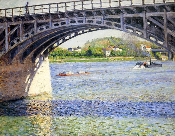  Gustave Caillebotte The Argenteuil Bridge and the Seine - Art Print