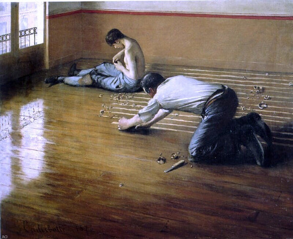  Gustave Caillebotte The Floor Scrapers - Art Print