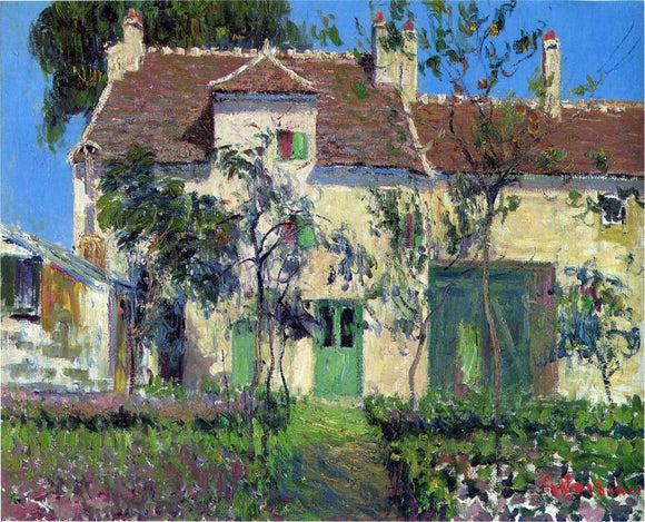  Gustave Loiseau The Garden Behind the House - Art Print