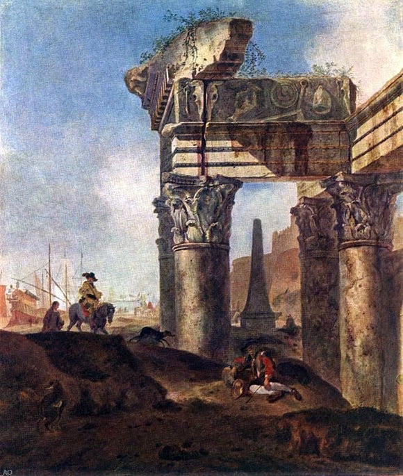  Jan Baptist Weenix Ancient Ruins - Art Print