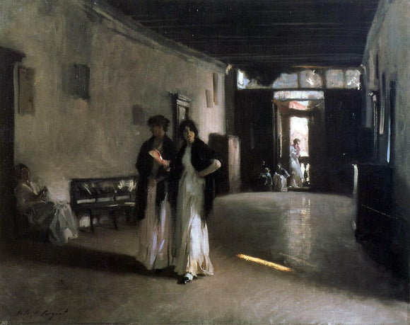  John Singer Sargent Venetian Interior - Art Print