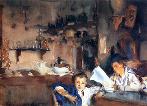  John Singer Sargent Venetian Interior (also known as Spanish Interior) - Art Print