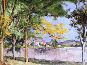  Paul Cezanne The Road (also known as The Ancient Wall) - Art Print