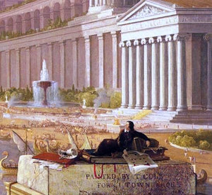  Thomas Cole The Architect's Dream (detail) - Art Print