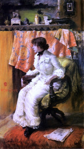  William Merritt Chase In the Studio (also known as Virginia Gerson) - Art Print