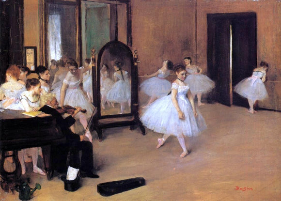  Edgar Degas Dance Class - Art Print