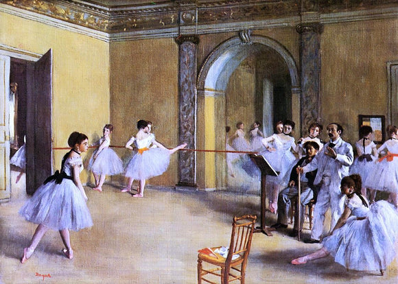  Edgar Degas Dance Class at the Opera - Art Print