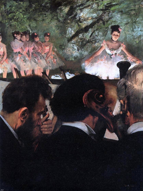  Edgar Degas Musicians in the Orchestra - Art Print