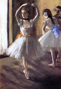  Edgar Degas Two Dancers in the Studio (also known as Dance School) - Art Print