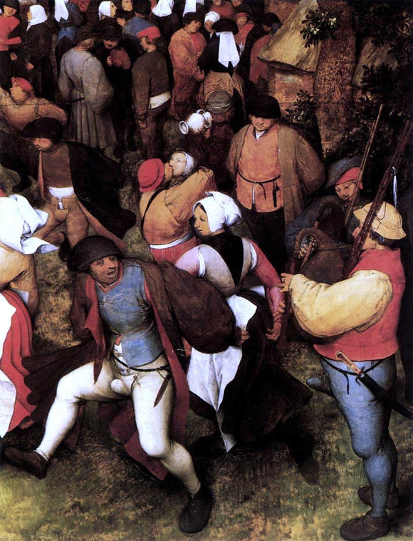  The Elder Pieter Bruegel Wedding Dance in the Open Air (detail) - Art Print