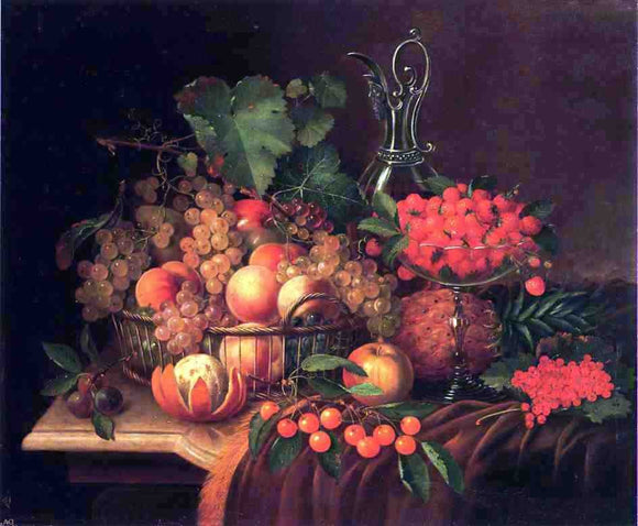  George Forster Still Life with Fruit - Art Print