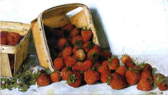  Joseph Decker Strawberries - Art Print