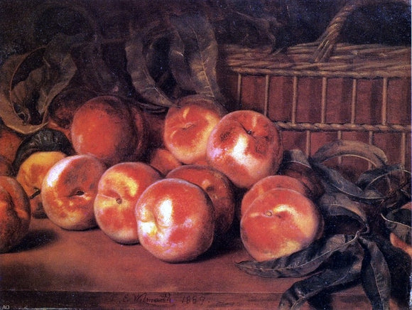  Lemuel Everett Wilmarth Peaches - Art Print