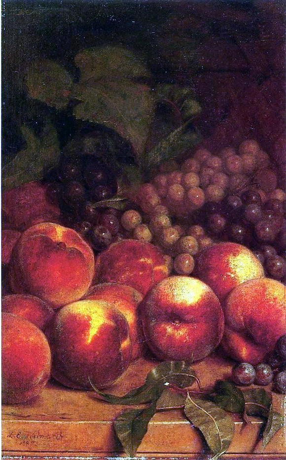  Lemuel Everett Wilmarth Peaches and Grapes - Art Print