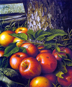  Levi Wells Prentice Apples and Tree Trunk - Art Print