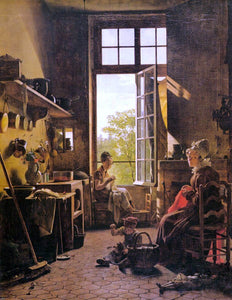  Martin Drolling Interior of a Kitchen (detail) - Art Print