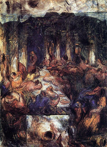  Paul Cezanne The Feast - Art Print