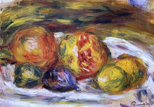  Pierre Auguste Renoir Still Life - Pomegranate, Figs and Apples - Art Print