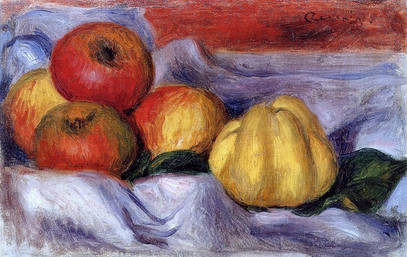  Pierre Auguste Renoir Still Life with Apples - Art Print