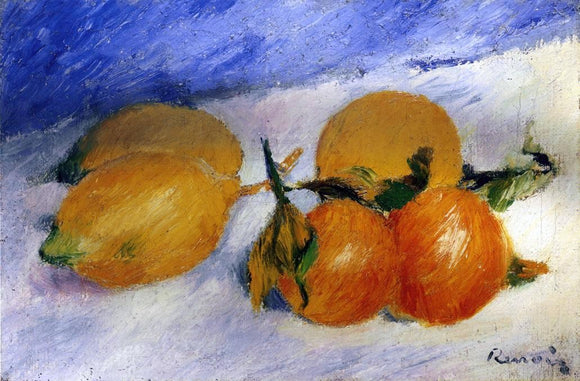  Pierre Auguste Renoir Still Life with Lemons and Oranges - Art Print