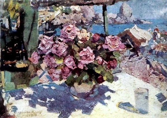  Constantin Alexeevich Korovin Roses - Art Print