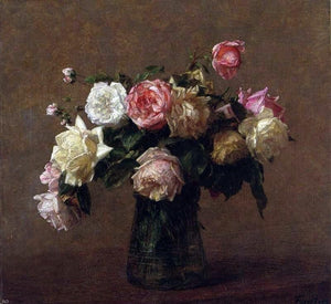  Henri Fantin-Latour Bouquet of Roses - Art Print