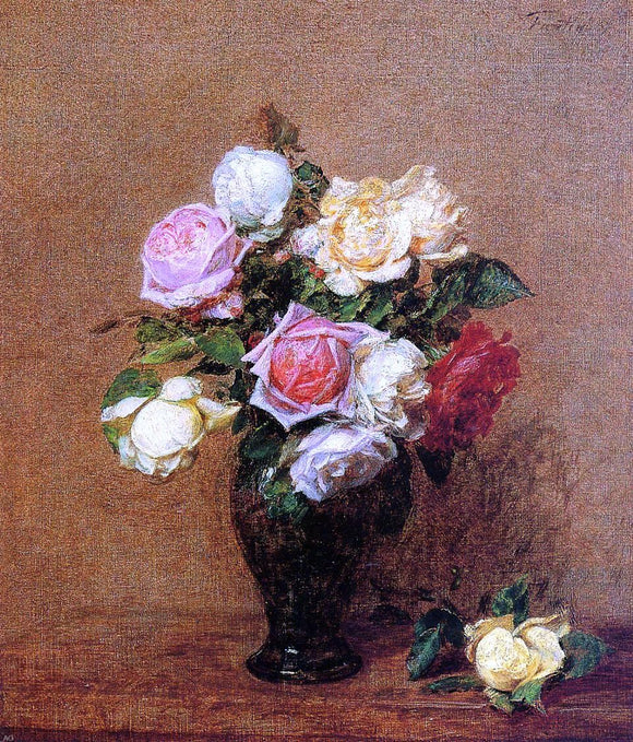  Henri Fantin-Latour Roses - Art Print