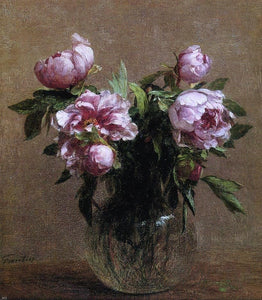  Henri Fantin-Latour Vase of Peonies - Art Print