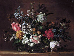  Jean-Baptiste Monnoyer Still-Life of Flowers - Art Print