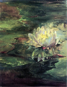  John La Farge Water Lily Among Pads - Art Print