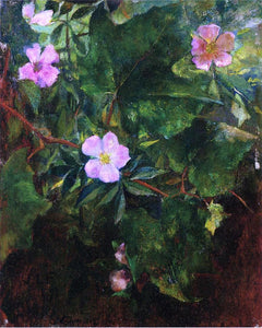  John La Farge Wild Roses and Grape Vine, Study from Nature - Art Print