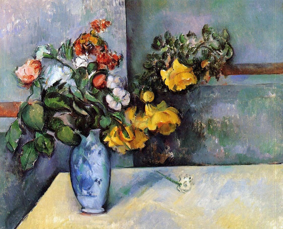  Paul Cezanne Still Life - Flowers in a Vase - Art Print