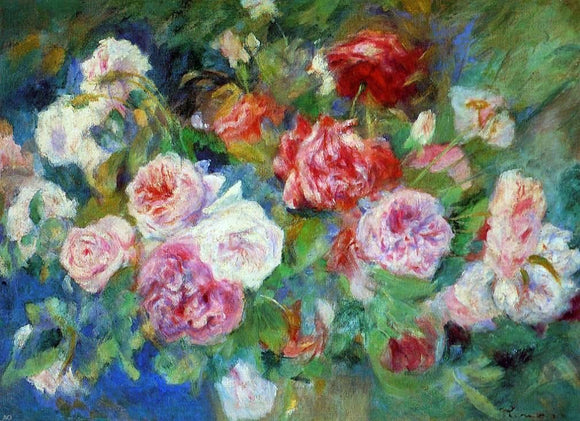  Pierre Auguste Renoir Roses - Art Print