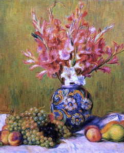  Pierre Auguste Renoir Still Life - Flowers and Fruit - Art Print