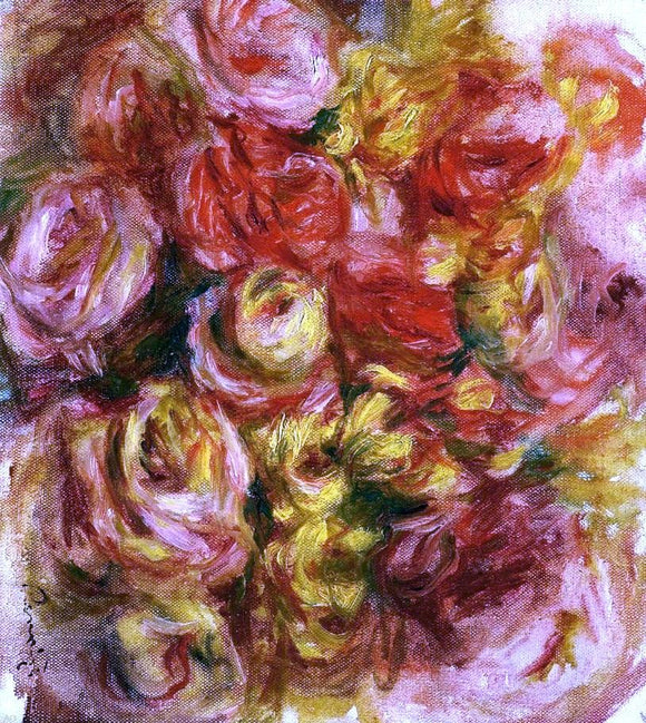  Pierre Auguste Renoir Study of Flowers - Art Print